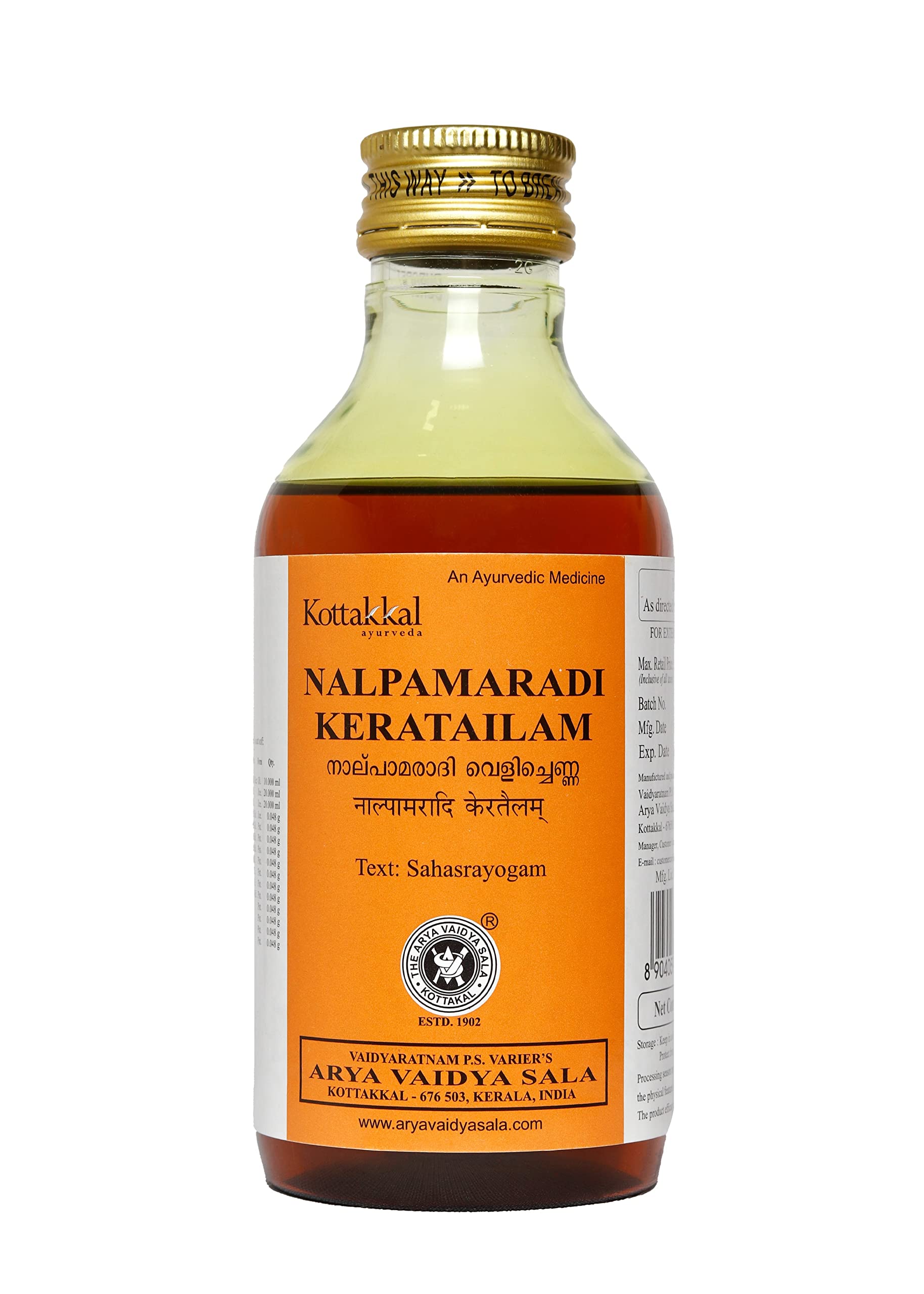 Kottakkal Nalpamaradi Kera Taila
